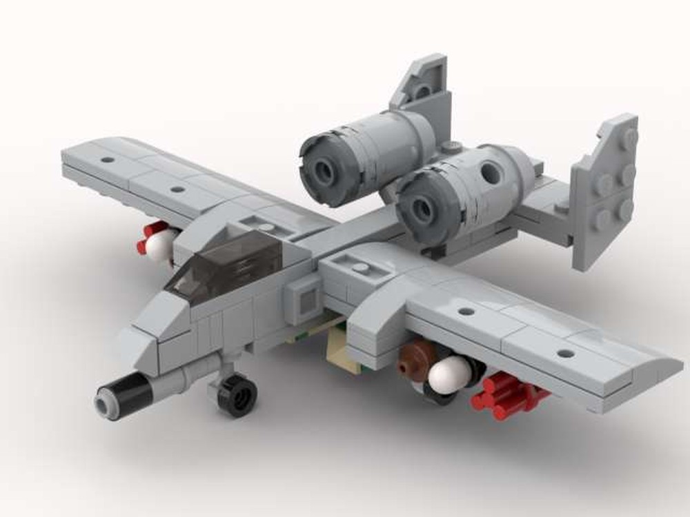 Lego A-10 Thunderbolt ("Warthog") mini v3 [Remastered]