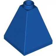 Brick Sloped 75° 2 x 2 x 2 Quadruple Convex / Royal Blue