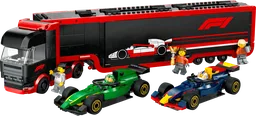 F1 Truck with RB20 & AMR24 F1 Cars
