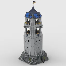 Medieval Castle: Watch Tower - Modular with Full interior