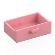 Cupboard 2 x 3 Drawer / Warm Pink