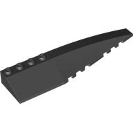 Lego Brick Wedged, Curved 12 x 3 Right / Black