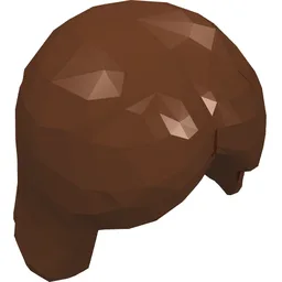 Hair Center Parting / Reddish Brown