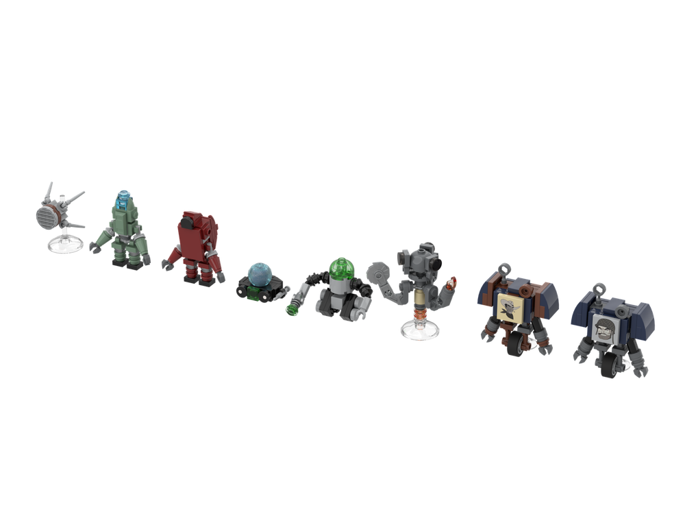 Lego Minifig-Scale Fallout Robots