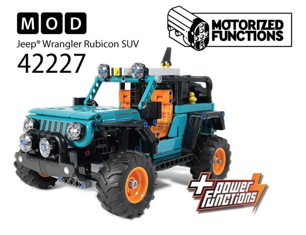 Lego 42227 Jeep® Wrangler Rubicon SUV RC MOD for Power Function Motors