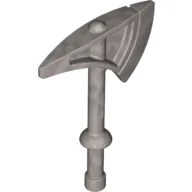 Duplo Axe / Tomahawk with Round Handle and Solid Bottom / Pearl Light Gray