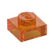 Plate 1 x 1 / Trans-Orange