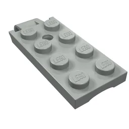 Hinge Plate 2 x 5 Top / Light Gray