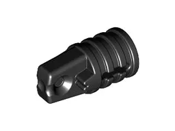 Hinge Cylinder 1 x 2 Locking with 1 Finger and Axle Hole On Ends
