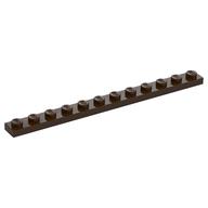 Lego Plate 1 x 12 / Dark Brown