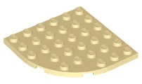 Plate Round Corner 6 x 6