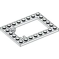 Plate Special 6 x 8 Trap Door Frame Horizontal / White