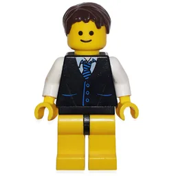 Black Torso Jacket, Yellow Legs, Black Hair