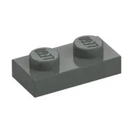 Plate 1 x 2 / Dark Gray