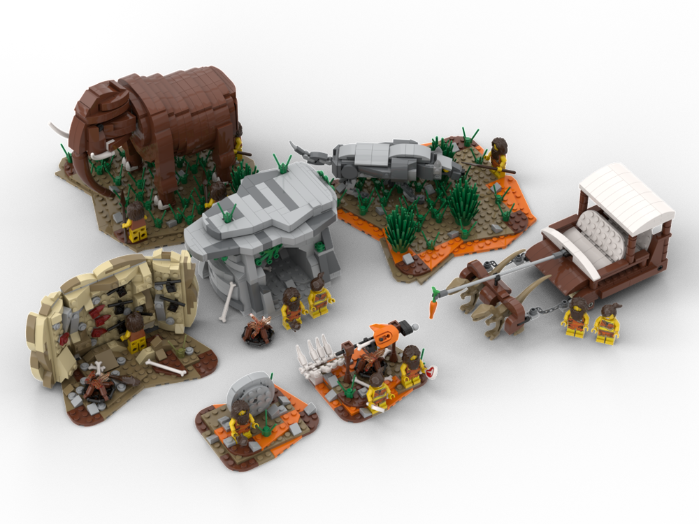 Lego Caveman theme set | Including 7 MOCs