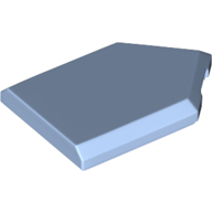 Lego Tile Special 2 x 3 Pentagonal / Bright Light Blue