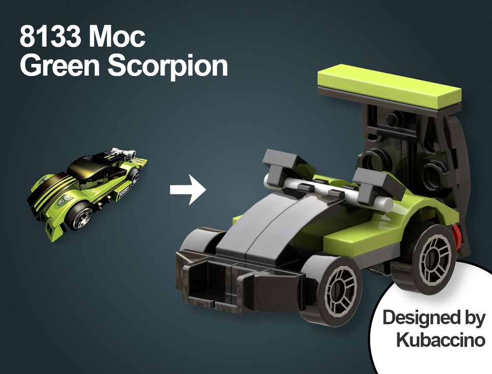 Lego MOC - 8133 Alternate Racers: Green Scorpion