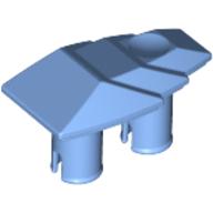 Lego Fairing 1 x 2 Stepped with Two Pins / Medium Blue