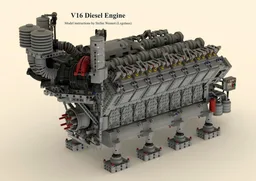V16 Diesel Engine