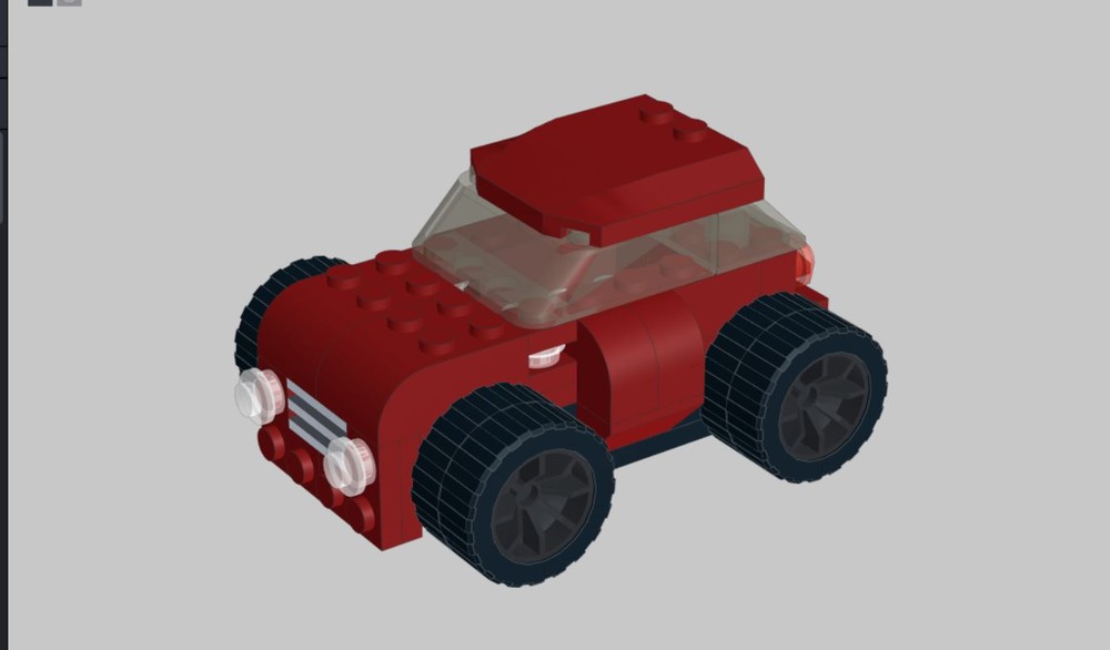 Lego 4883-1-b1 Gear Grinder 01 Dark Red