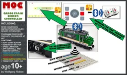 Cargo Train 60198 with Colour Sensor update and Powered Up App control panel 88007