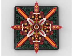 Mandala - Flower - Red