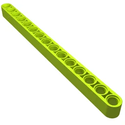 Technic Beam 1 x 15 Thick / Lime