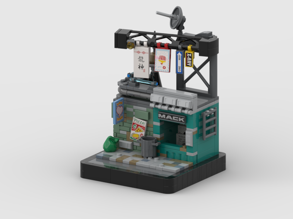 Lego Cyberpunk style building