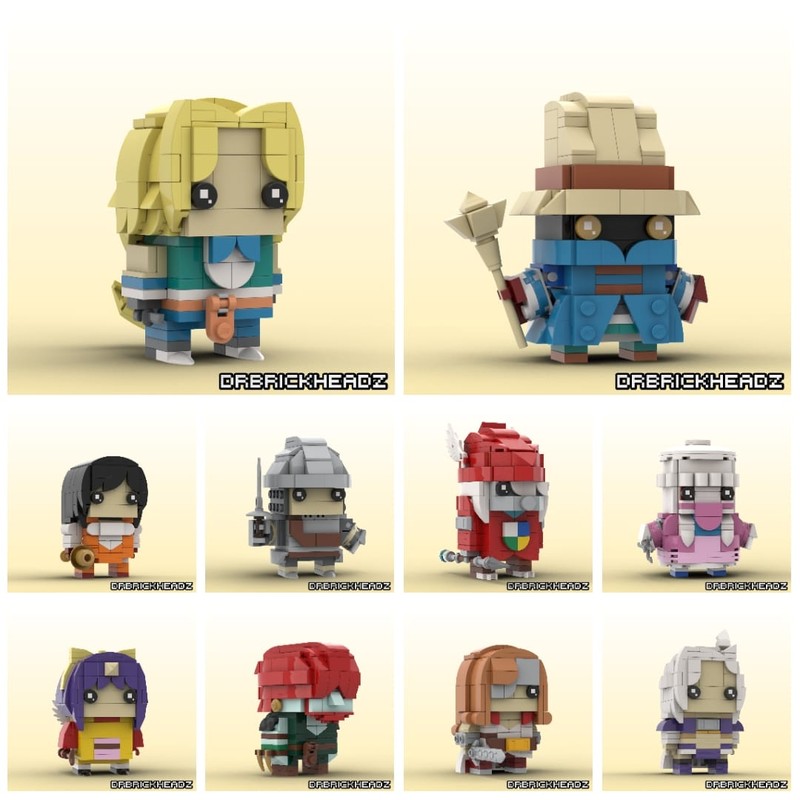 Lego Final Fantasy IX Brickheadz Collection BUNDLE