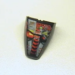 Large Figure Visor / Limb Cover, Armour with Torch / Fire Print