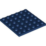 Lego Plate 6 x 6 / Dark Blue