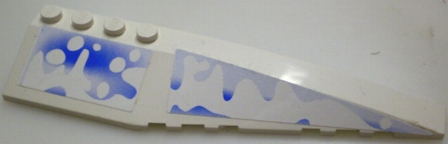 Lego Wedge 12 x 3 Right with Snow and Ice Pattern (Stickers) - Set 3538