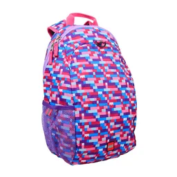 Brick Print Heritage Backpack (Pink/Purple)