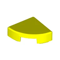 Tile Round 1 x 1 Quarter / Vibrant Yellow