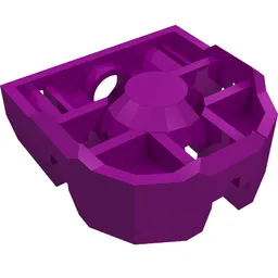 Technic Pin Connector Block 3 x 3 x 1 / Purple