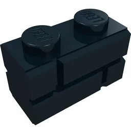 Brick Special 1 x 2 with Masonry Brick Profile / Black