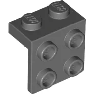 Bracket 1 x 2 - 2 x 2 / Dark Bluish Gray