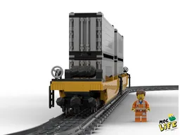 Double-Stack Rail Transport Wagon
