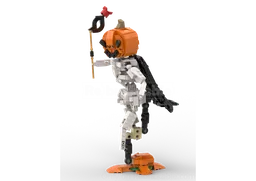 31129 Skeleton with Pumpkin Head