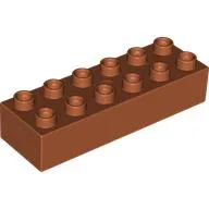Duplo Brick 2 x 6 / Dark Orange
