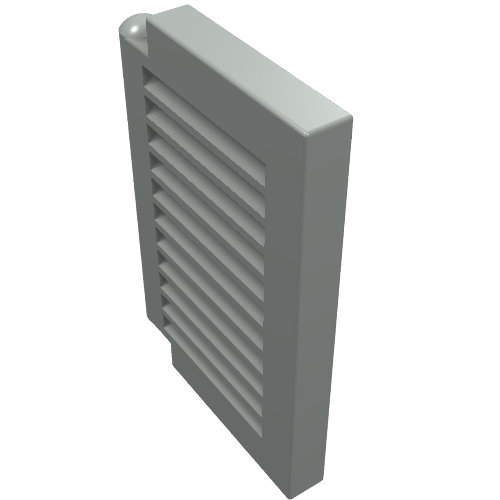 Lego Window 1 x 2 x 2 Shutter / Light Gray