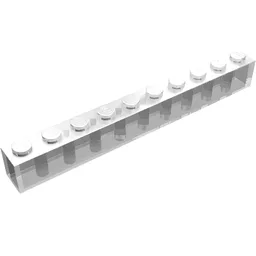 Brick 1 x 10 / Trans-Clear