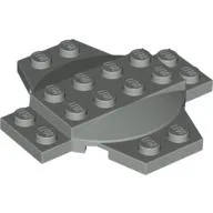 Plate Special 6 x 6 x 2/3 Cross with Dome / Light Gray