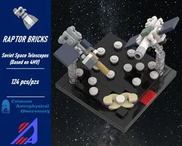 4MV Based Soviet Space Telescopes (at 1:110 scale)