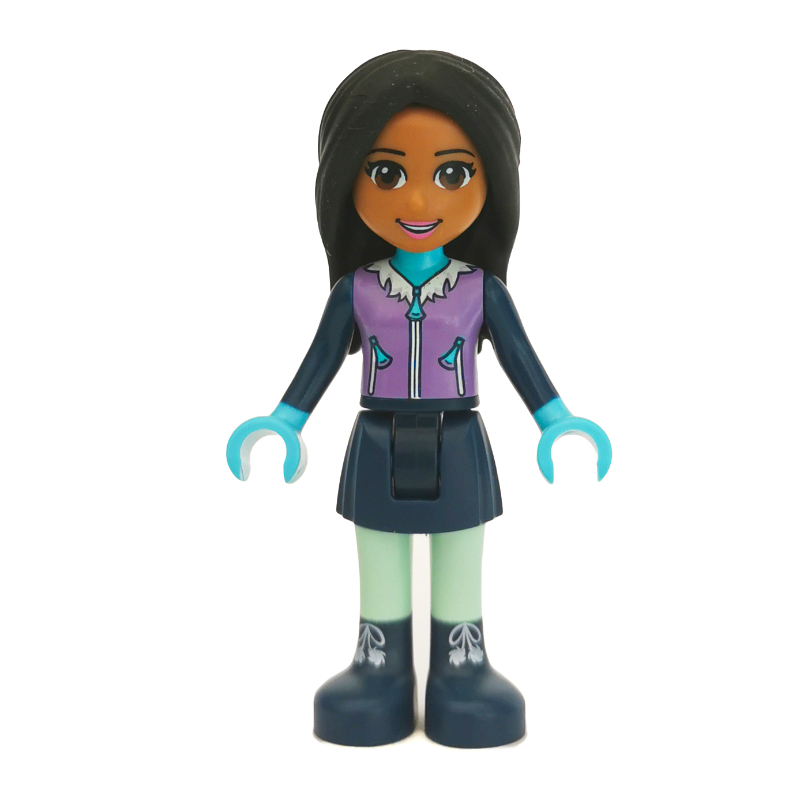 Lego Amanda - Medium Lavender Ski Vest, Dark Blue Skirt