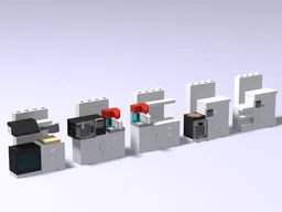 Modular living container -> kitchen