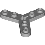 Lego Technic Plate Rotor 3 Blade with Smooth Ends, 6 Studs, 1 Bottom Ridge (Propeller) / Light Bluish Gray