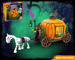 LEGO Pumpkin Carriage Moc - Lego Halloween 40697 Mod moc