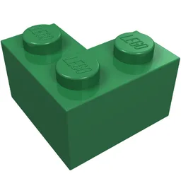 Brick 2 x 2 Corner / Green