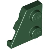 Wedge Plate 2 x 2 Left / Dark Green